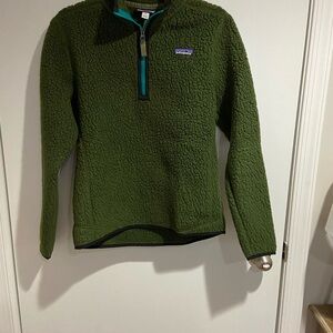 Patagonia Olive Green Fleece Jacket